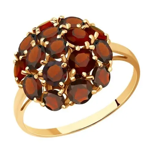 Кольцо декоративное из красного золота