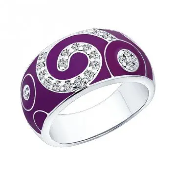 Кольцо декоративное из серебра