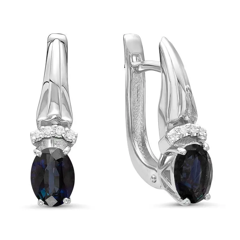 Серьги с английским замком из красного золота