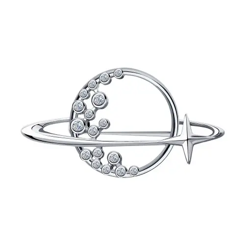 Брошь из серебра