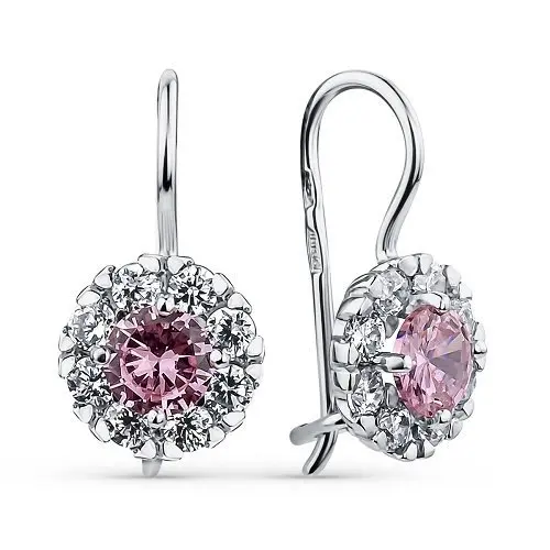 Серьги детские из серебра вид 1