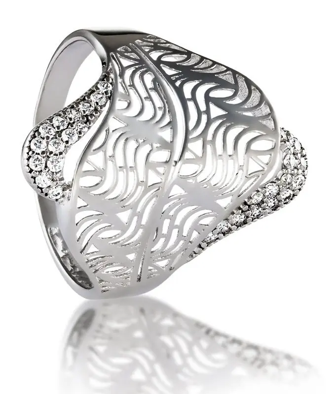 Кольцо декоративное из серебра