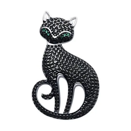 Брошь из серебра вид 1