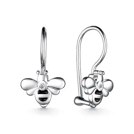 Серьги детские из серебра вид 1