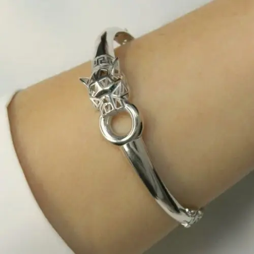 Браслет жесткий из серебра