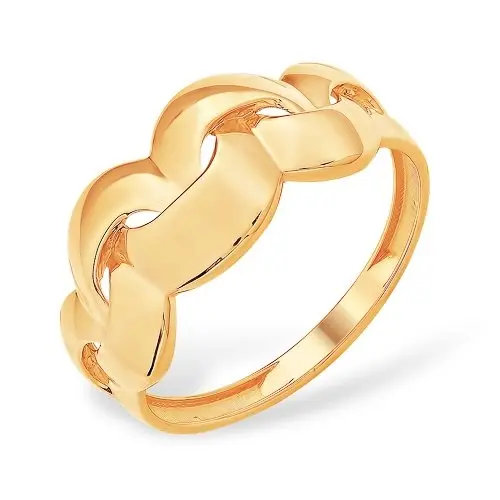 Кольцо декоративное из красного золота