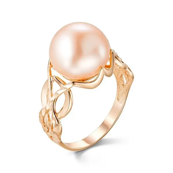 Кольцо декоративное из красного золота