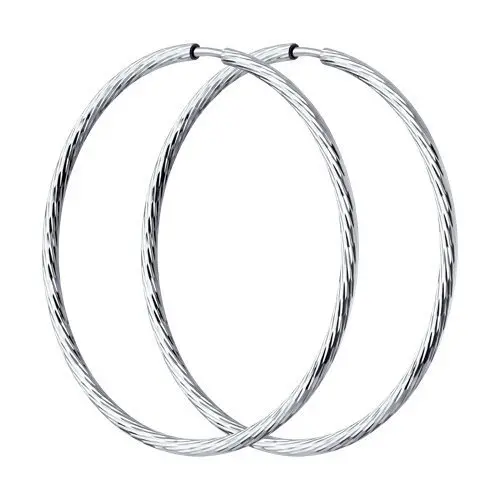 Серьги конго из серебра