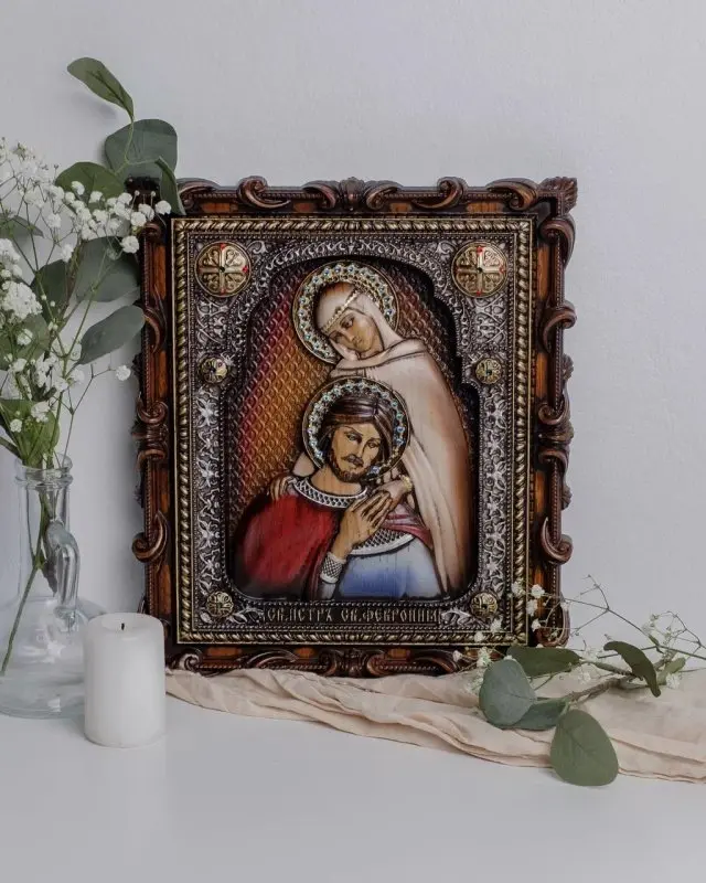 Икона"Петр и Февронья"2.32.25.1