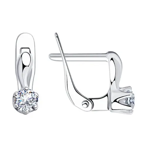 Серьги детские из серебра