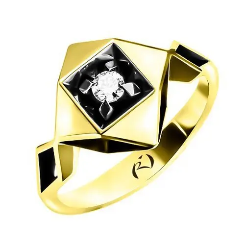 Кольцо декоративное из желтого золота