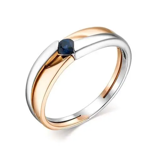 Кольцо декоративное из комбинированного золота