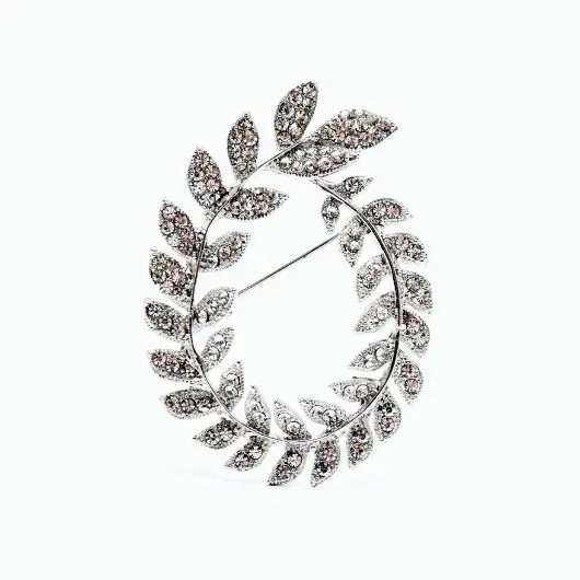 Брошь-булавка "Оливковая ветвь" СЧАСТЬЕ-Б-029