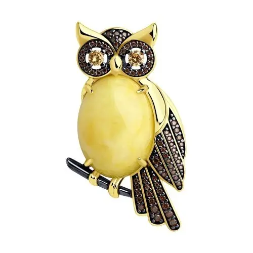 Брошь из позолоты