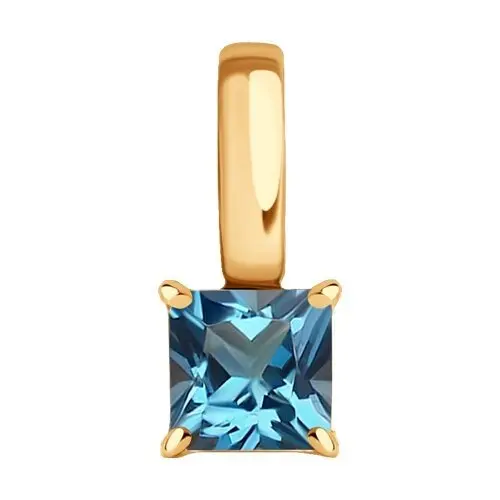 Подвеска декоративная из красного золота