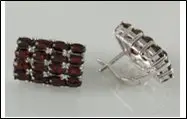 Серьги с английским замком из серебра