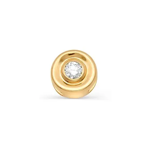 Подвеска бегунок из красного золота с бриллиантами вид 1