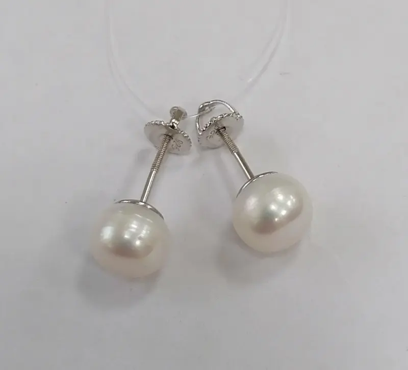 Серьги пуссеты из серебра