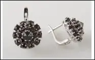 Серьги с английским замком из серебра