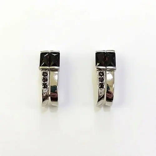 Серьги с английским замком из серебра