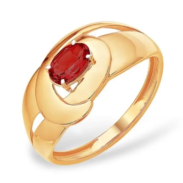 Кольцо декоративное из красного золота