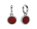 Серьги подвесные из серебра