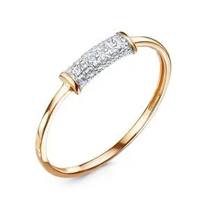 Кольцо декоративное из красного золота