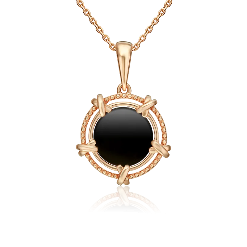 Подвеска декоративная из красного золота