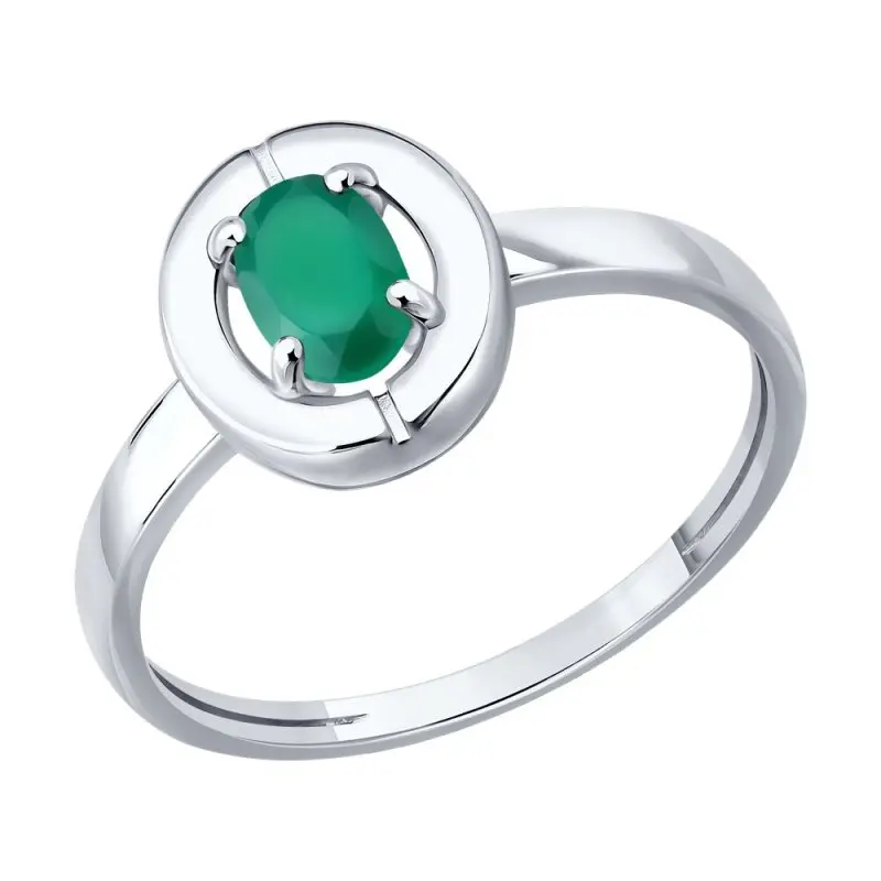 Кольцо декоративное из серебра