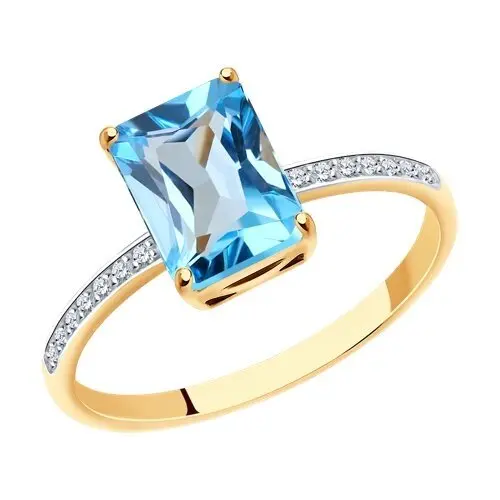 Кольцо декоративное из красного золота