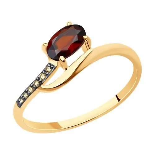 Кольцо декоративное из красного золота