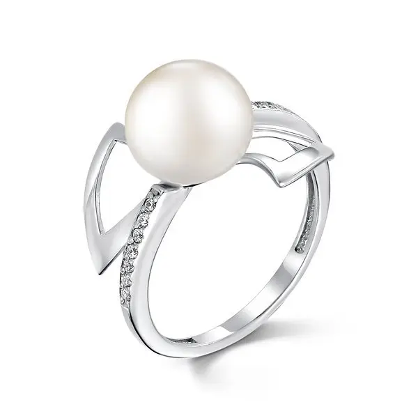 Кольцо декоративное из серебра вид 1