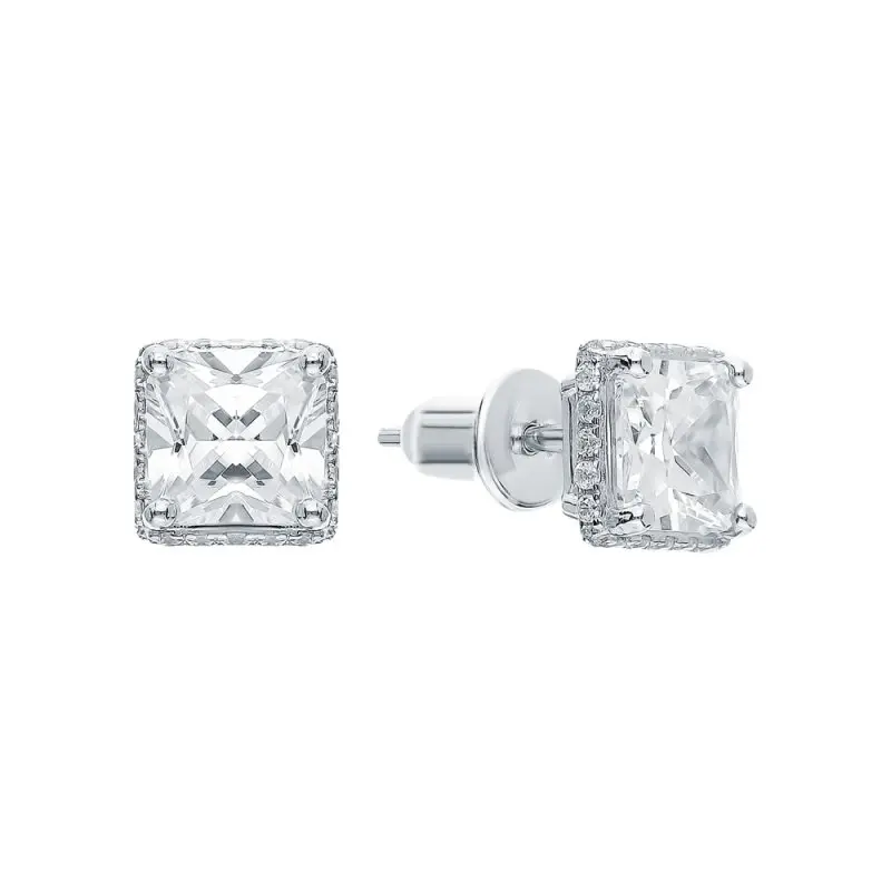 Серьги пуссеты из серебра