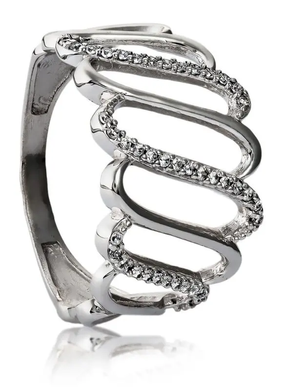 Кольцо декоративное из серебра