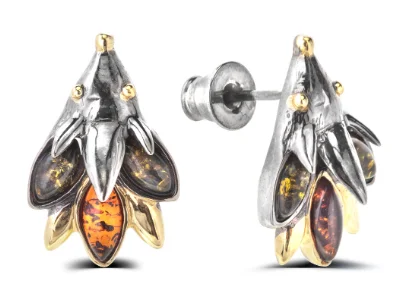 Серьги пуссеты из серебра