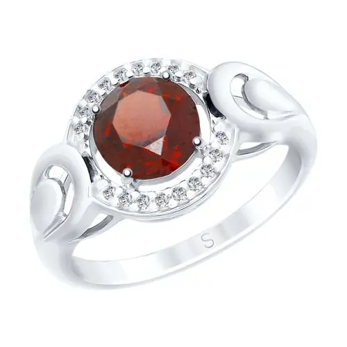 Кольцо декоративное из серебра