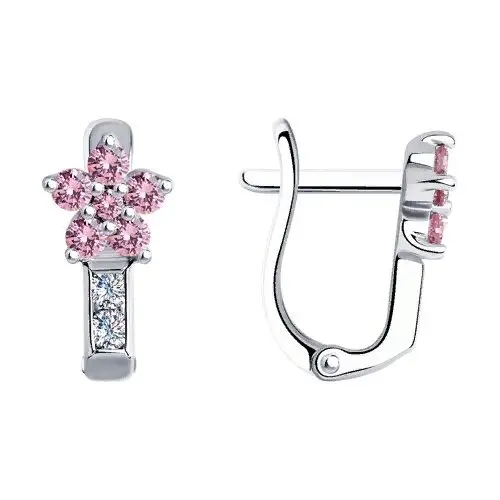 Серьги детские из серебра вид 1