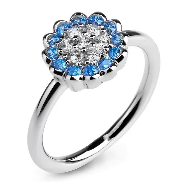 Кольцо декоративное из серебра