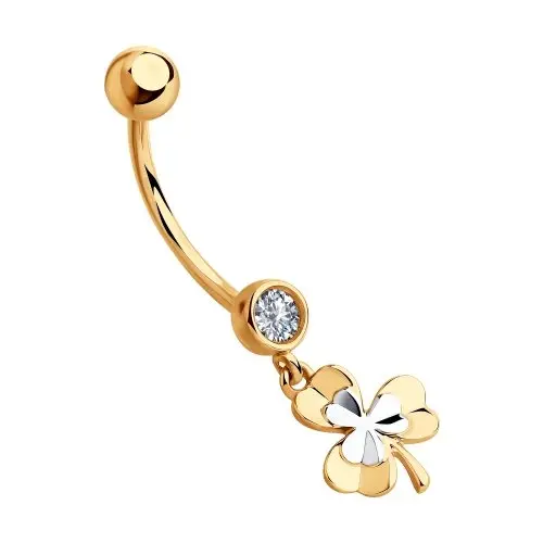 Пирсинг из комбинированного золота