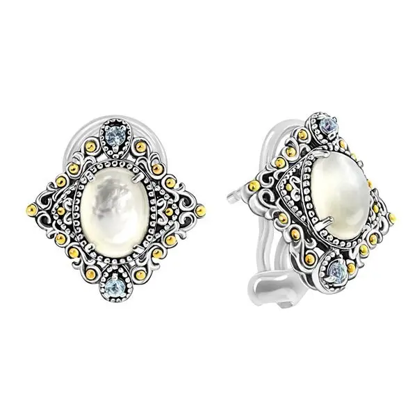 Серьги с английским замком из серебра