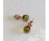 Серьги пуссеты из позолоты