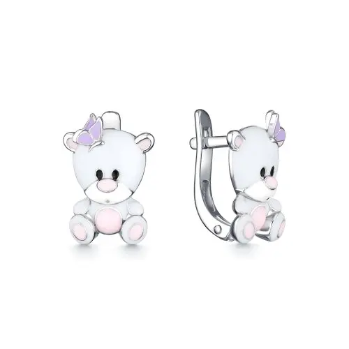 Серьги детские из серебра