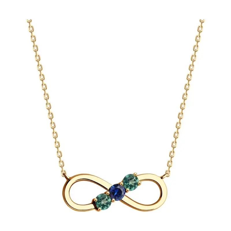 Цепь колье из красного золота