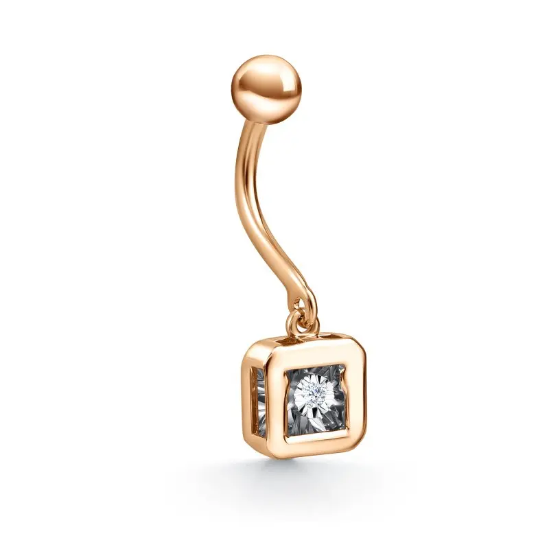 Пирсинг из комбинированного золота