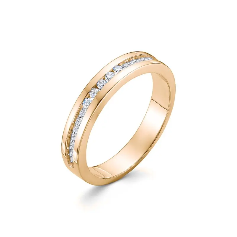 Кольцо декоративное из красного золота