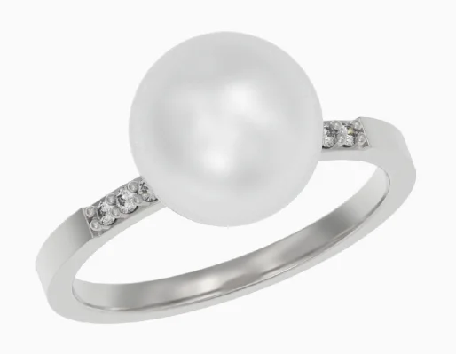 Кольцо декоративное из серебра