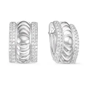Серьги с английским замком из серебра
