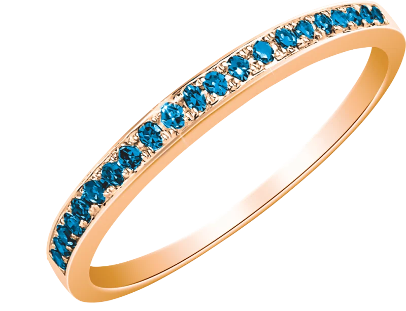 Кольцо декоративное из красного золота