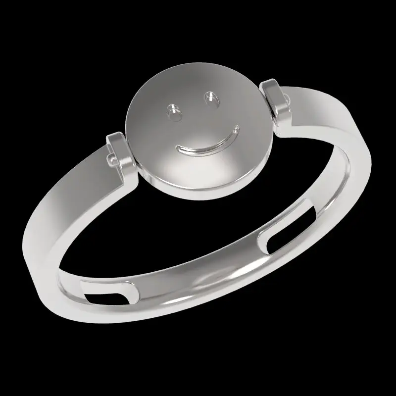 Кольцо декоративное из серебра