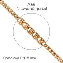Цепь из красного золота